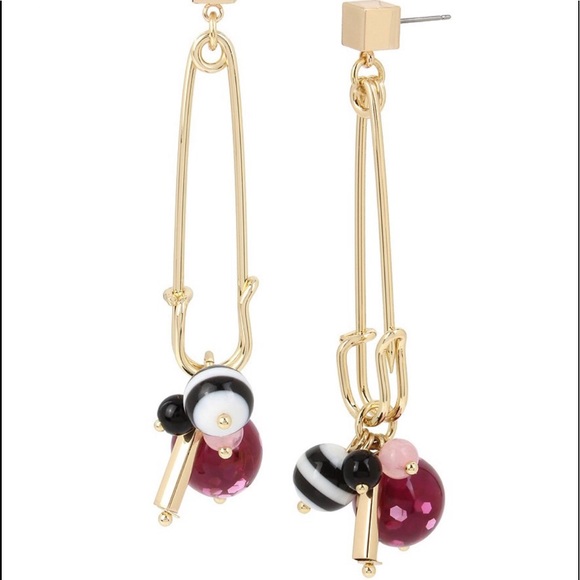 Betsey Johnson Jewelry - 🆕Betsey Johnson Safety Pin Drop Earrings
